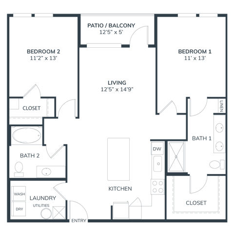 a floor plan of a roommates roommates house